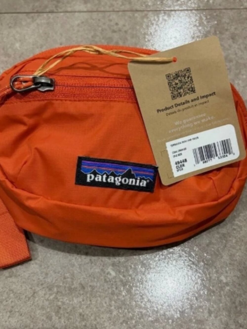 Patagonia Terravia Mini Hip Pack Cool Orange Color NWT